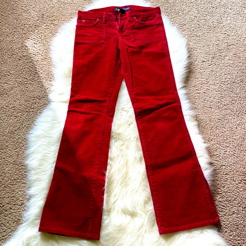 Abercrombie & Fitch Red Boot Cut Pants, size 0